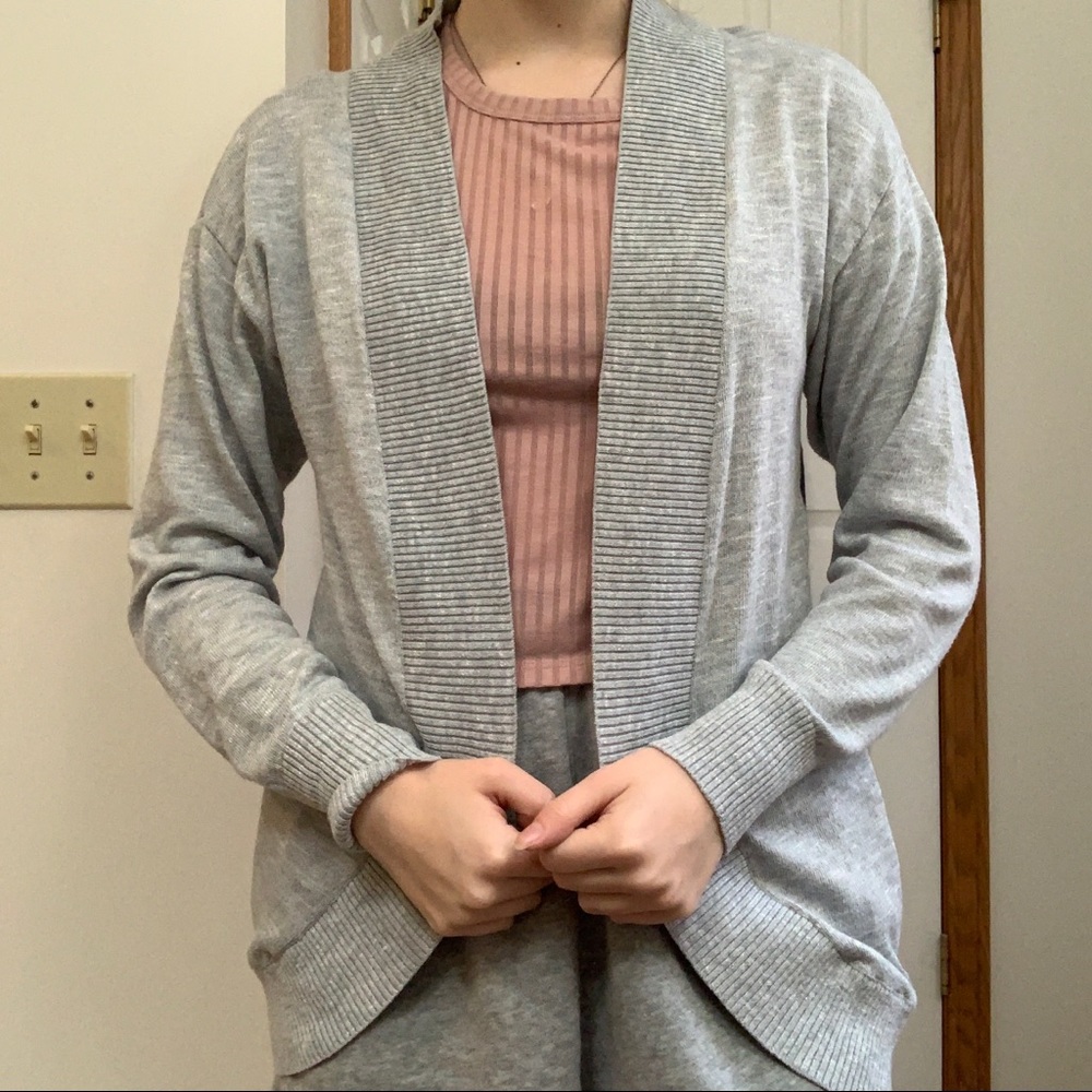 Rewind Gray Cardigan